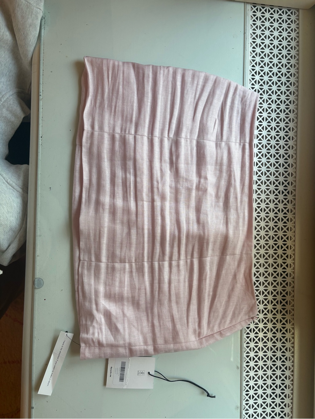 Reformation Light Pink Mini Skirt Set